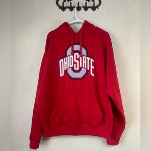 J America Sportswear Ohio State hoodie, red size XL, unisex‎